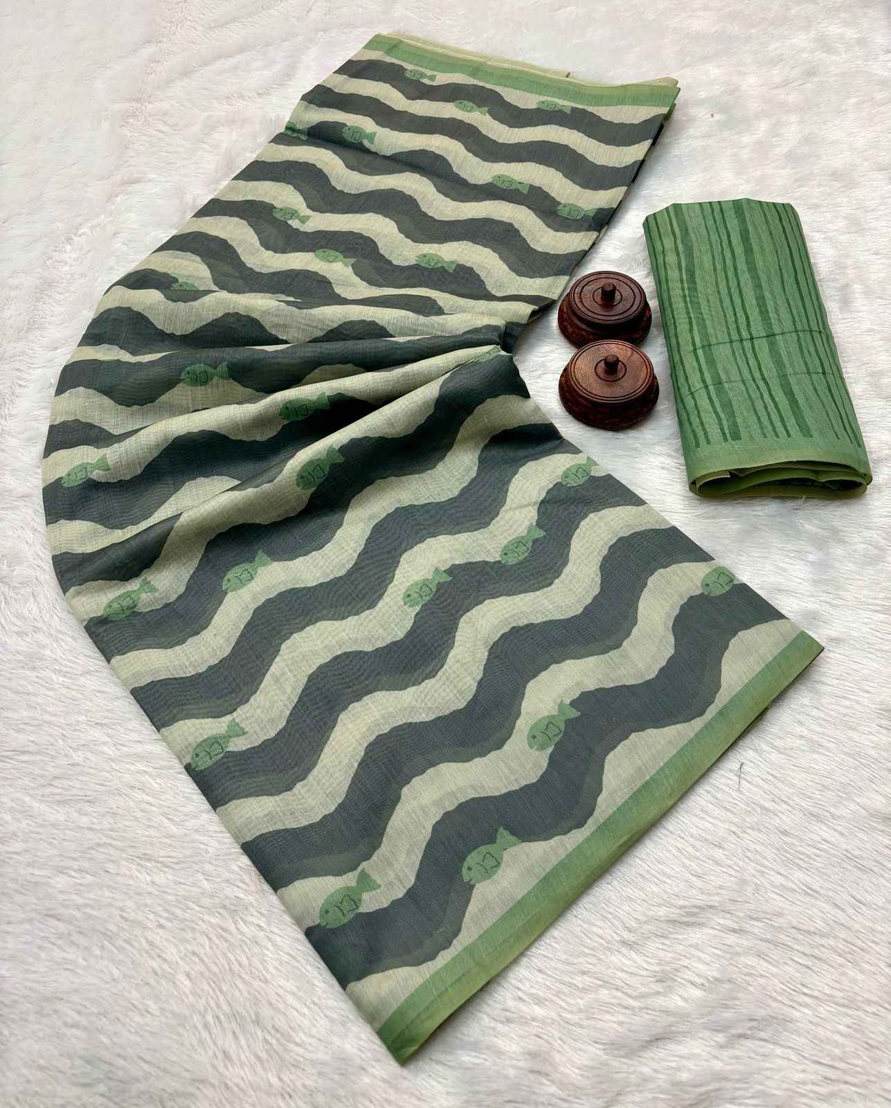 SOFT SPUN COTTON SLUB ZARI WEAVING BORDER SAREE AT WHOLESALE PRICE