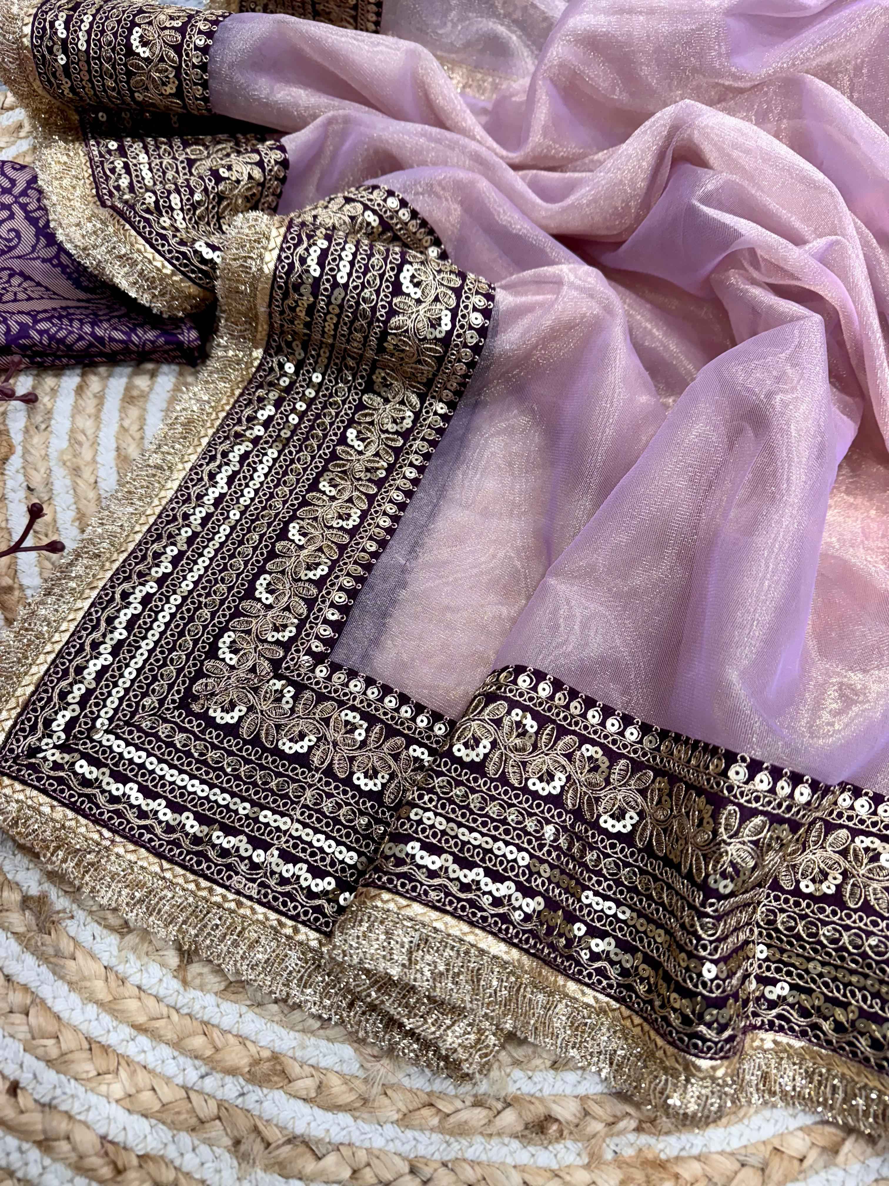 SOFT TWIL NET SEQUANCE AND DORI EMBROIDERY WORK SAREE AT WHOLESALE PRICE