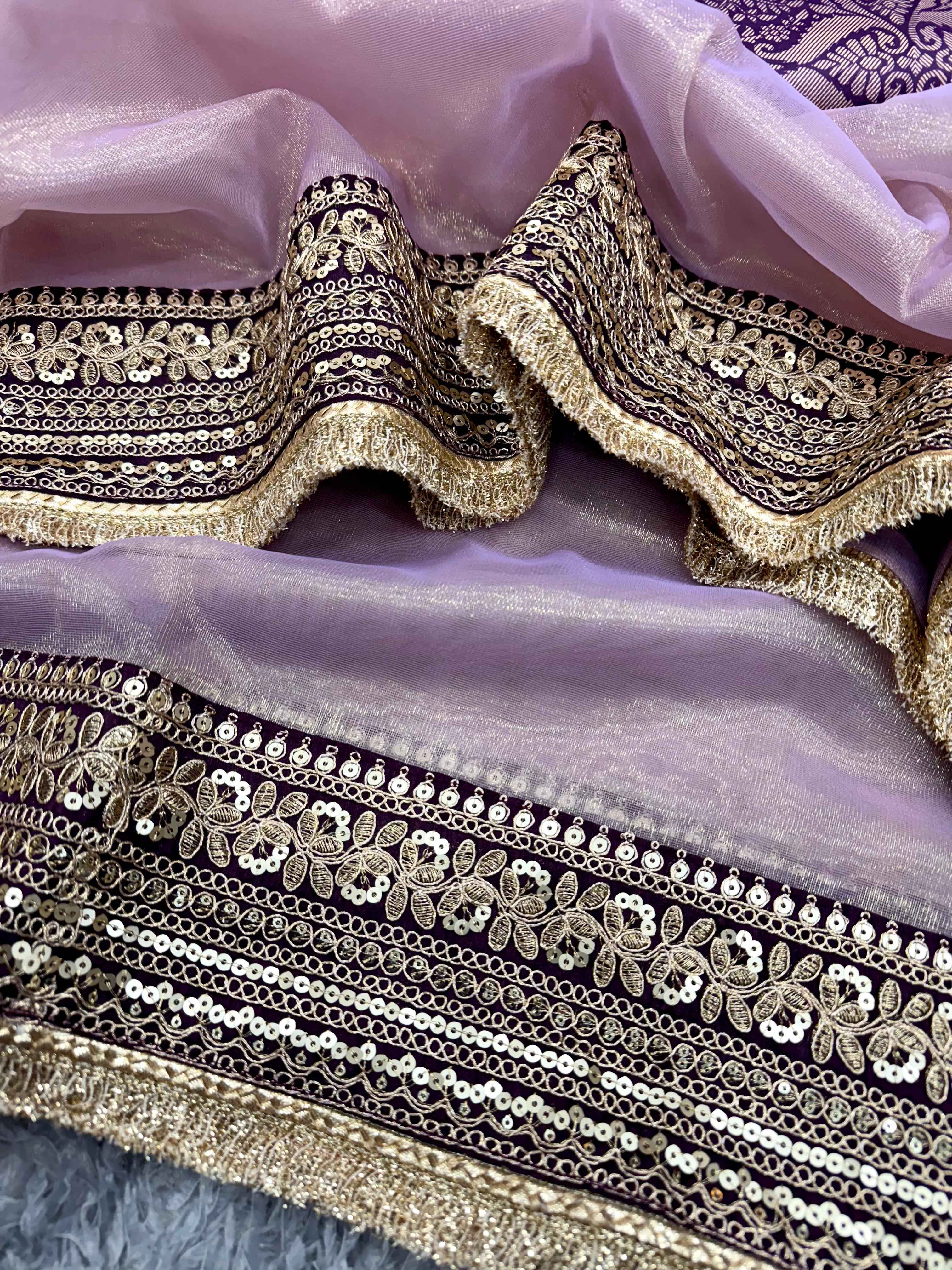 SOFT TWIL NET SEQUANCE AND DORI EMBROIDERY WORK SAREE AT WHOLESALE PRICE