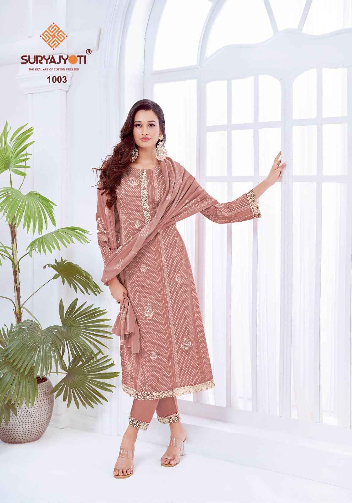 SURYAJYOTI KASHVI VOL-1 CAMBRIC COTTON PRINTED DRESS MATERIAL AT WHOLESALE PRICE