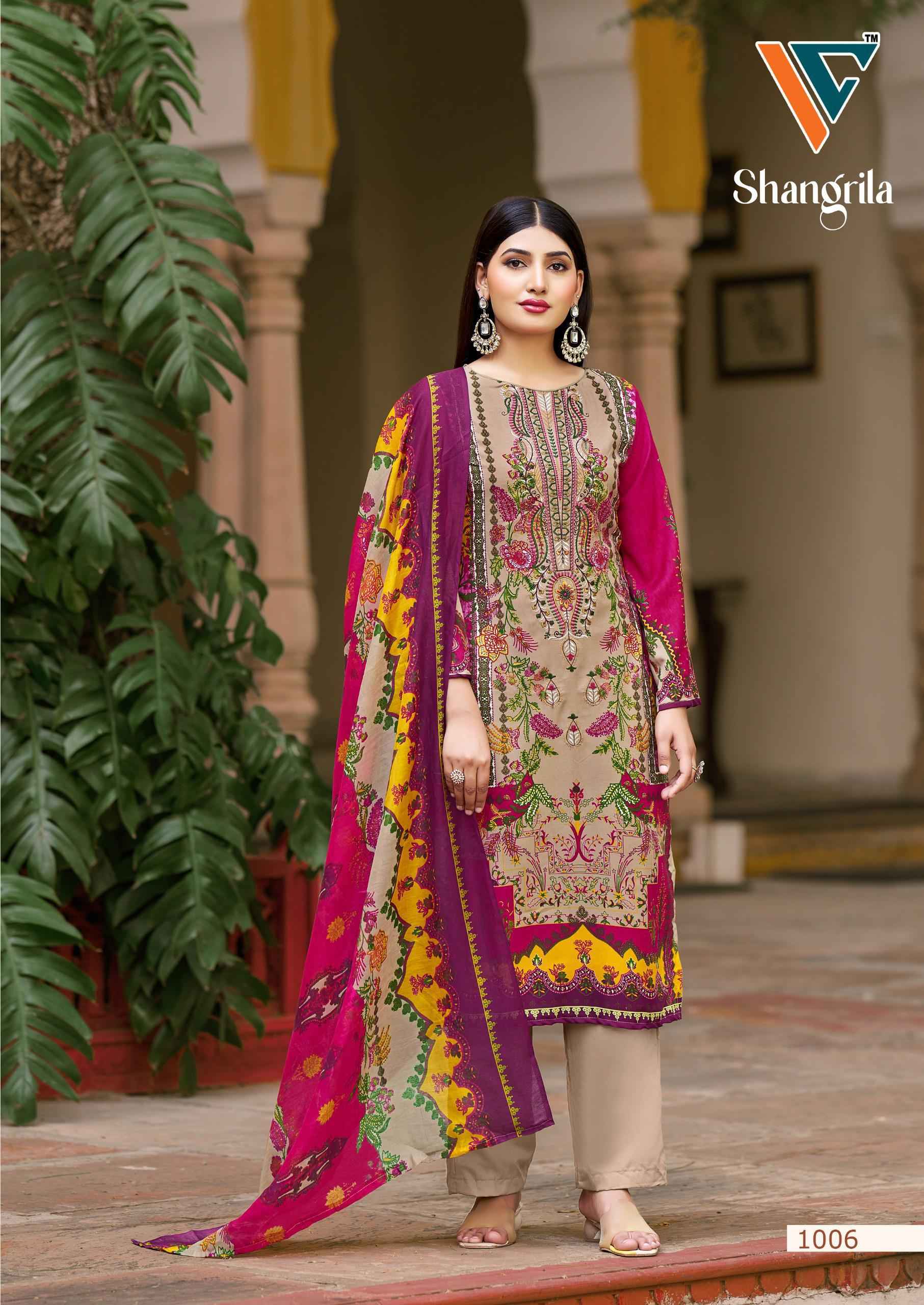 VANDANA‎ SHANGRILA‎ VOL 01 REYON‎ KARACHI PRINT‎‎‎‎‎ WITH‎ EMBROIDERY‎ DRESS MATERIAL AT WHOLESALE PRICE