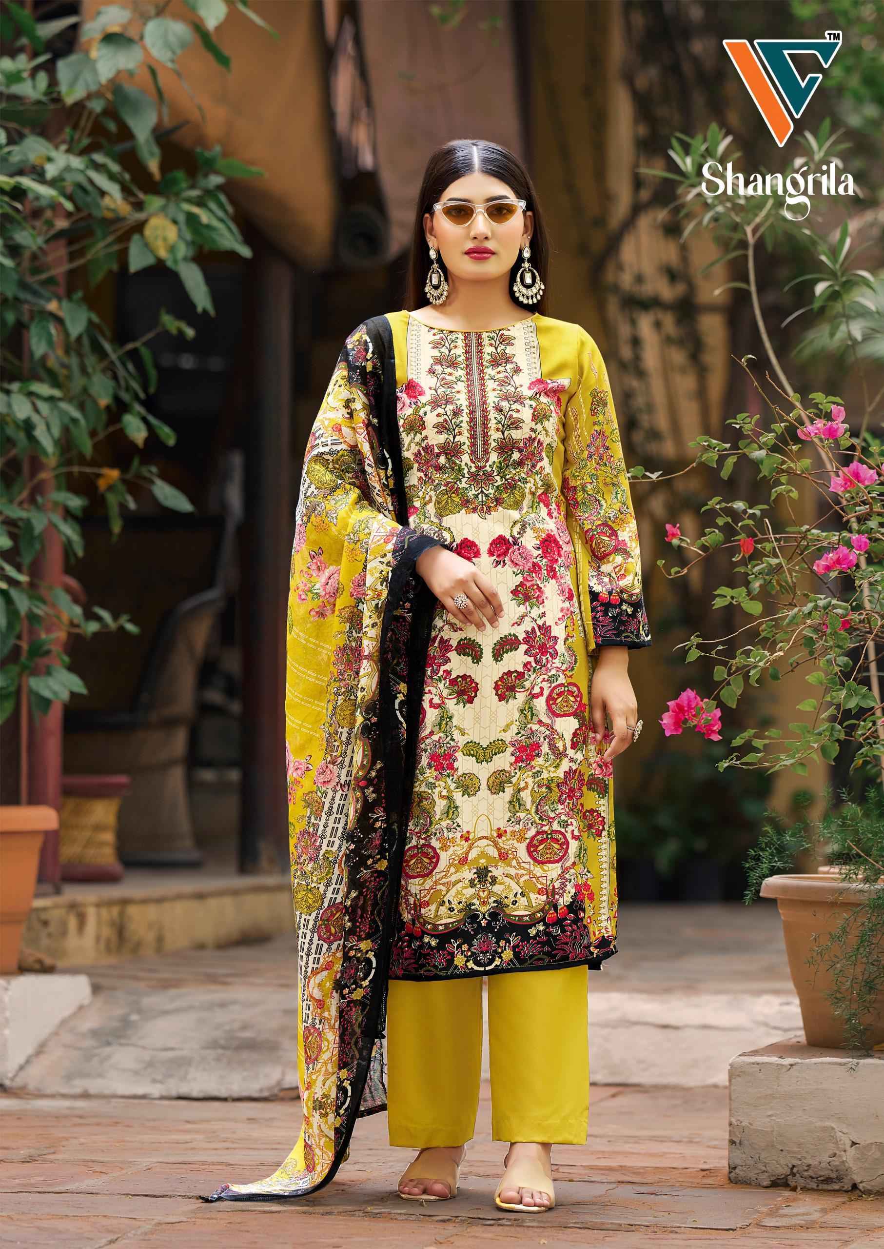 VANDANA‎ SHANGRILA‎ VOL 01 REYON‎ KARACHI PRINT‎‎‎‎‎ WITH‎ EMBROIDERY‎ DRESS MATERIAL AT WHOLESALE PRICE