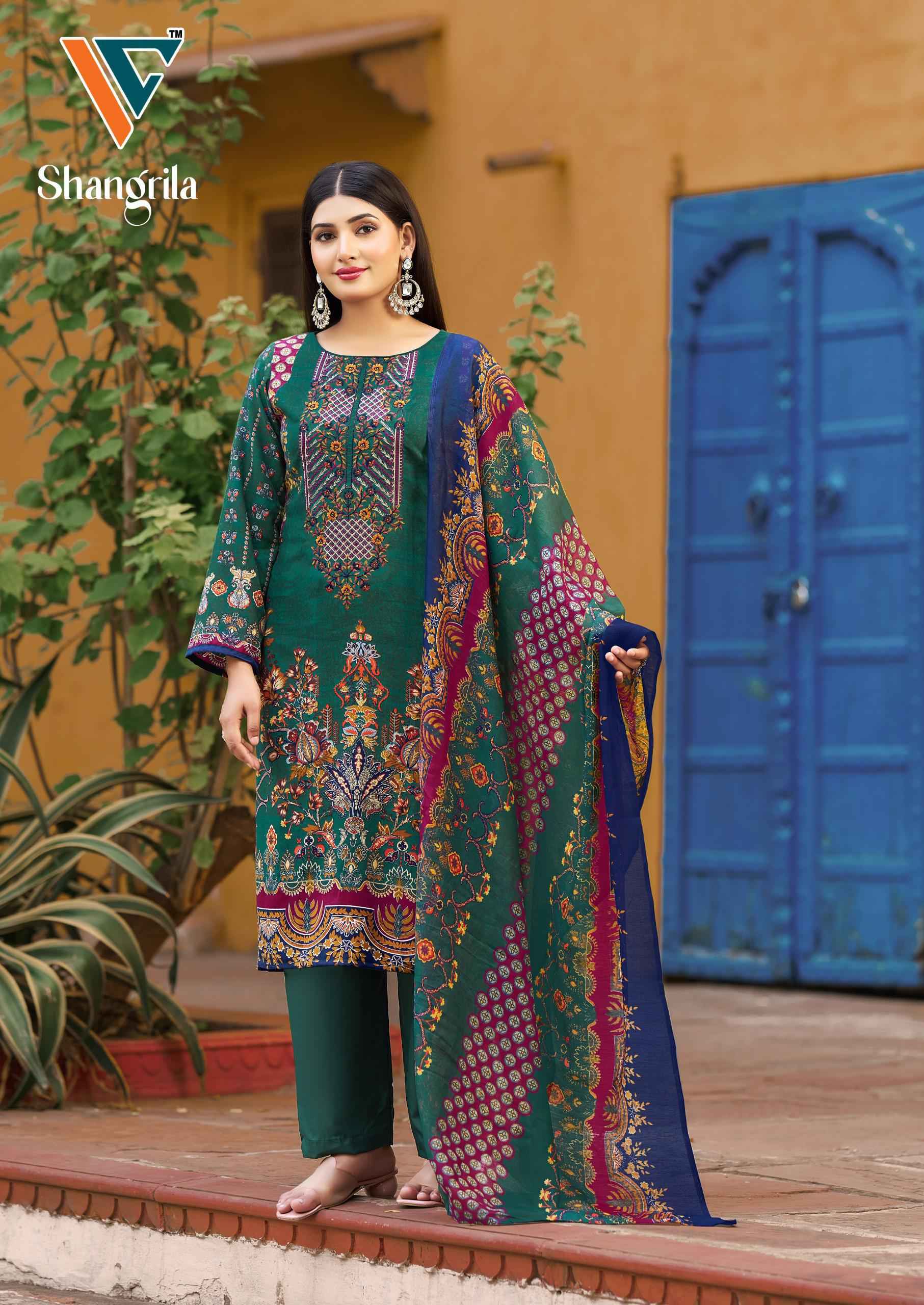 VANDANA‎ SHANGRILA‎ VOL 01 REYON‎ KARACHI PRINT‎‎‎‎‎ WITH‎ EMBROIDERY‎ DRESS MATERIAL AT WHOLESALE PRICE