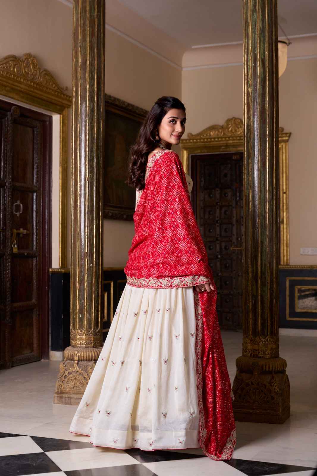 VICHITRA SILK SEQUINS & THREAD EMBROIDERY WORK LEHENGA CHOLI AT WHOLESALE PRICE