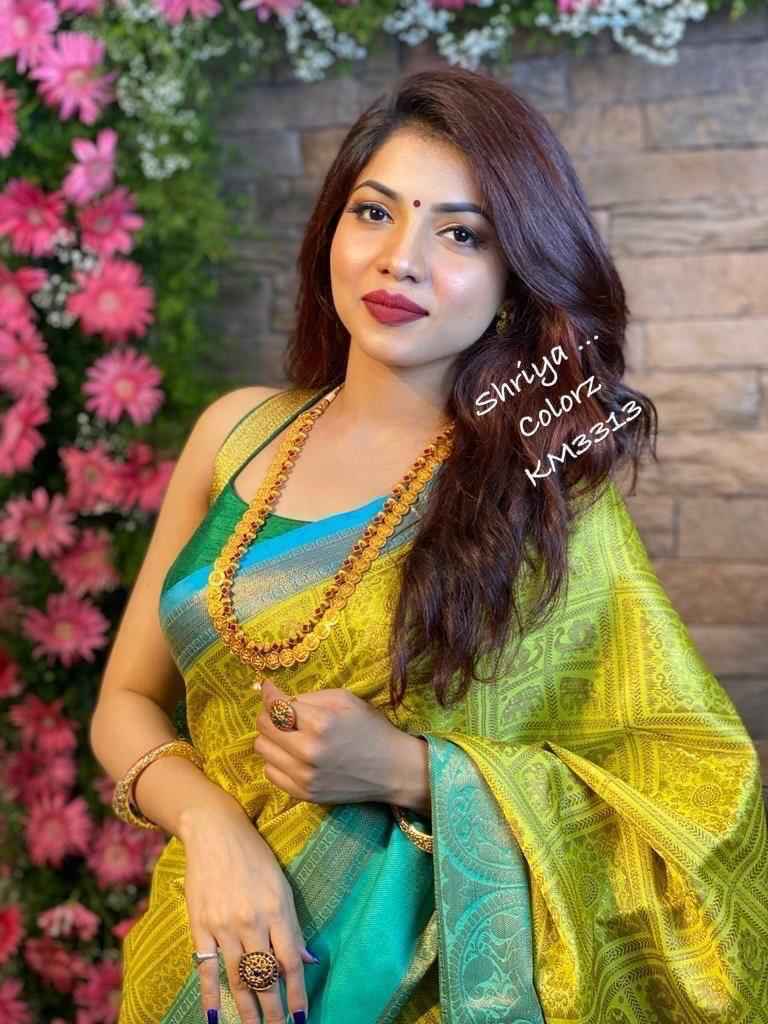 YELLOW DESIGNER SOFT SILK SAREE BEAUTIFUL RICH PALLU & JACQUARD WORK AT WHOLESALE PRICE