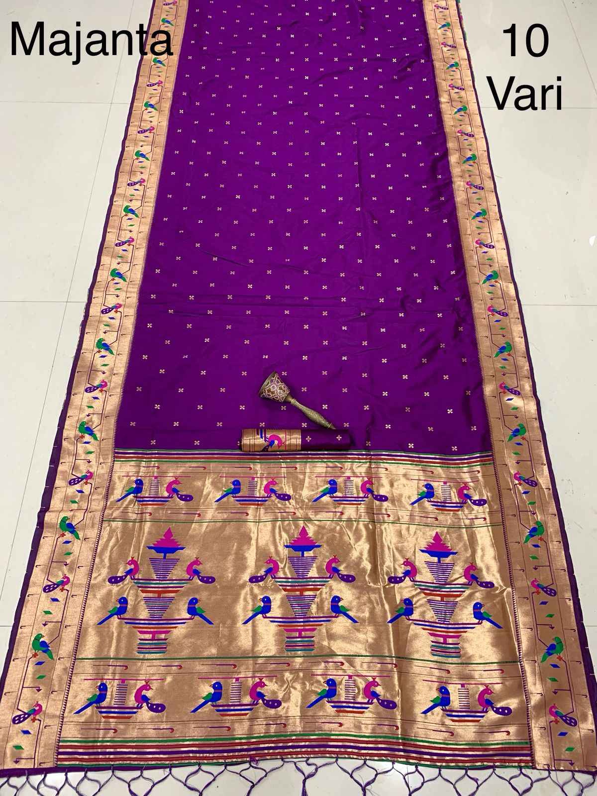 10 YARD PURE SOFT KANCHIVRAM PETHANI SILK SAREE AT WHOLESALE PRICE