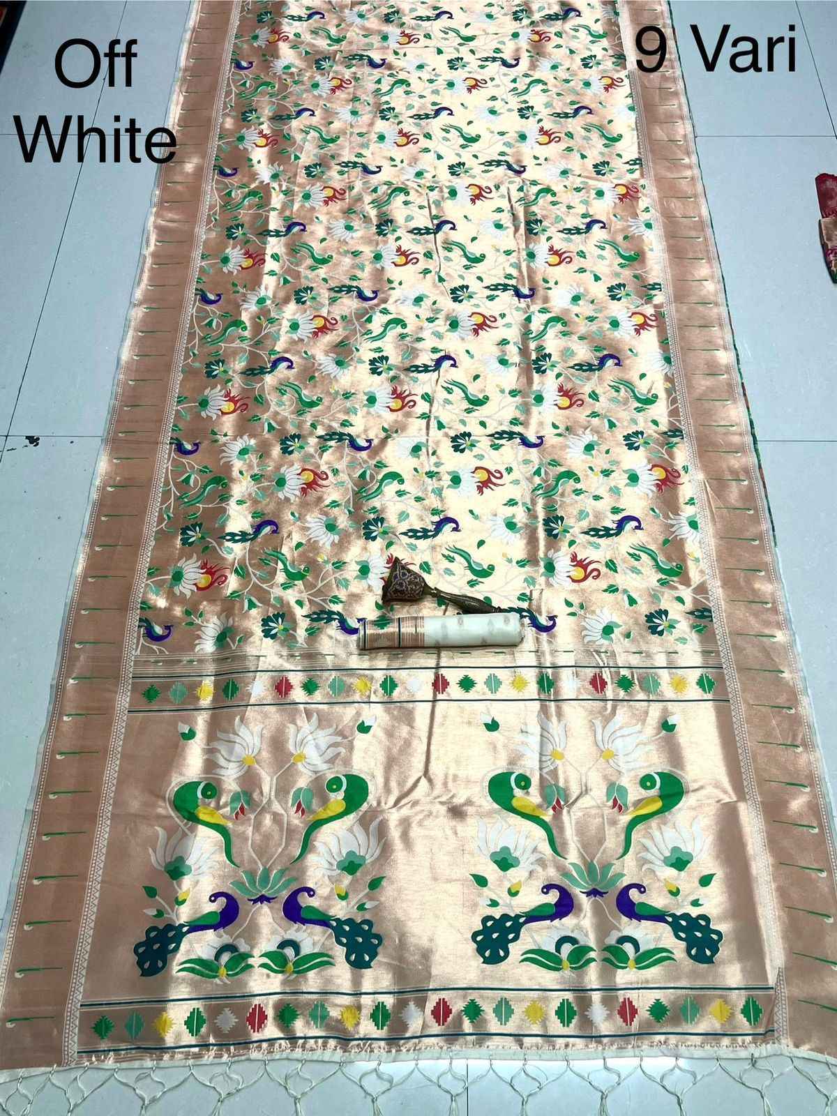 9 YARD PURE SOFT KANCHIVRAM PETHANI SILK ZARI SAREE AT WHOLESALE PRICE