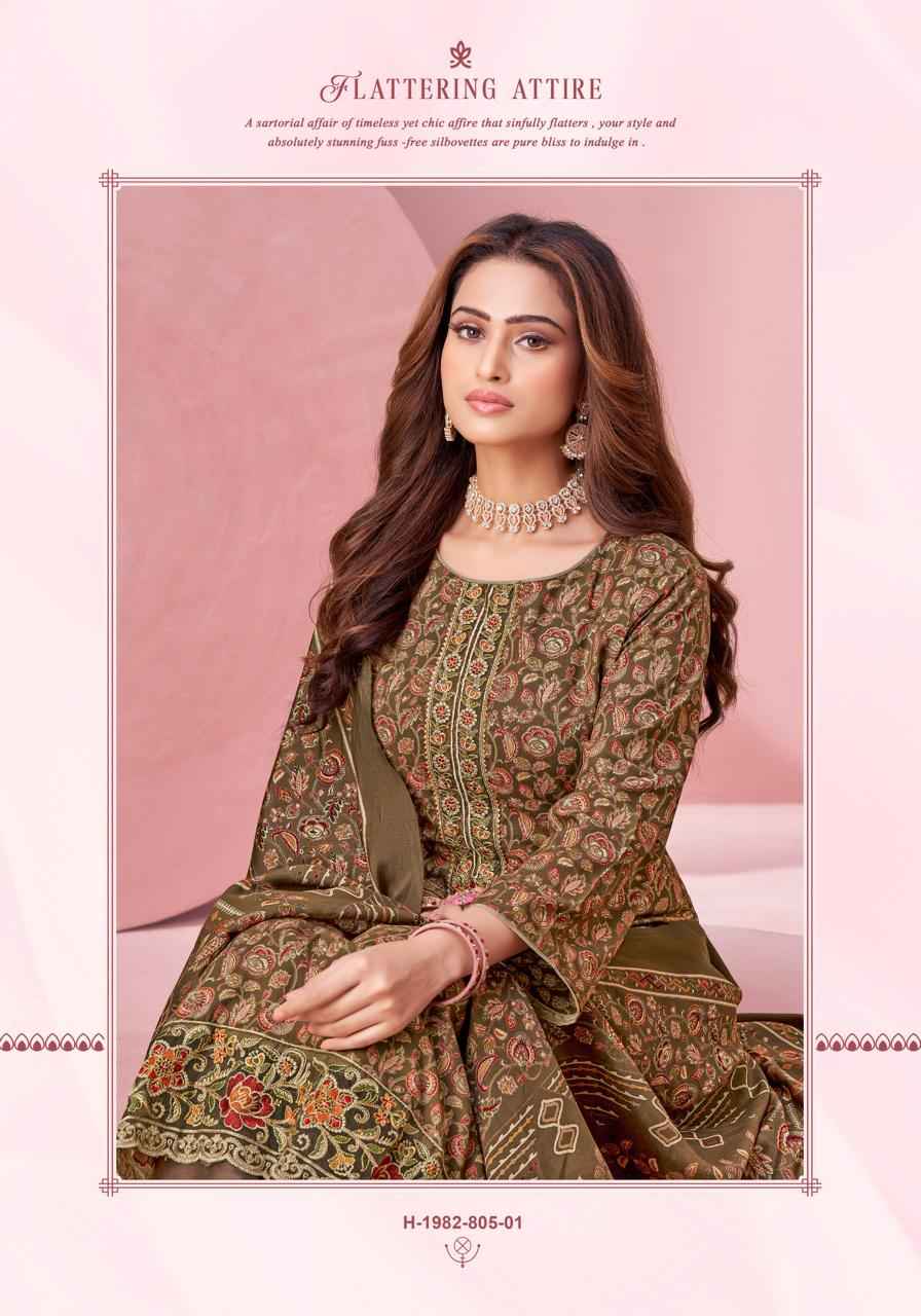 ALOK BEGUM PURE VISCOSE REYON DISCHARGE FOIL PRINT DRESS MATERIAL AT WHOLESALE PRICE