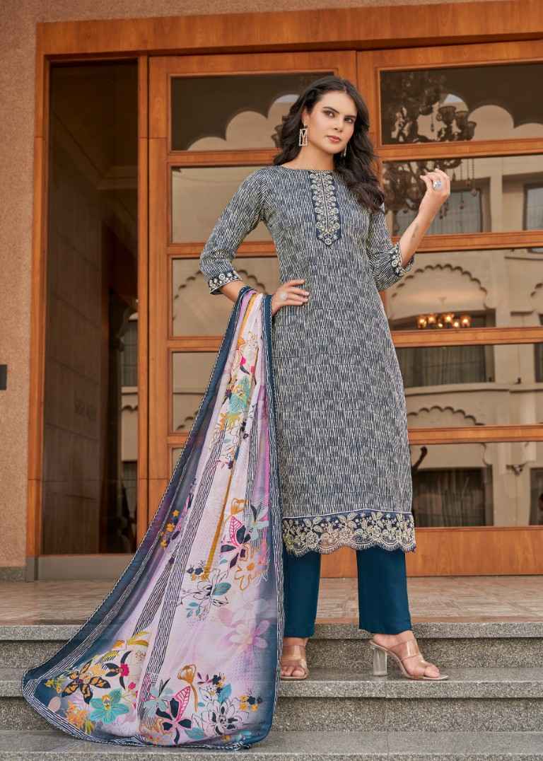 ALOK SUPER GIRL-2 PURE ZAM COTTON DESIGNER PRINTED DRESS MATERIAL AT WHOLESALE PRICE