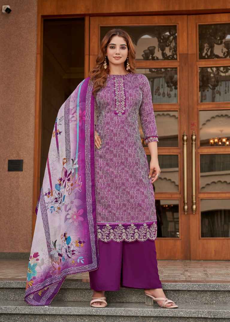 ALOK SUPER GIRL-2 PURE ZAM COTTON DESIGNER PRINTED DRESS MATERIAL AT WHOLESALE PRICE