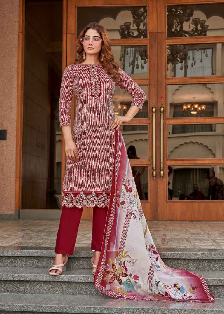 ALOK SUPER GIRL-2 PURE ZAM COTTON DESIGNER PRINTED DRESS MATERIAL AT WHOLESALE PRICE