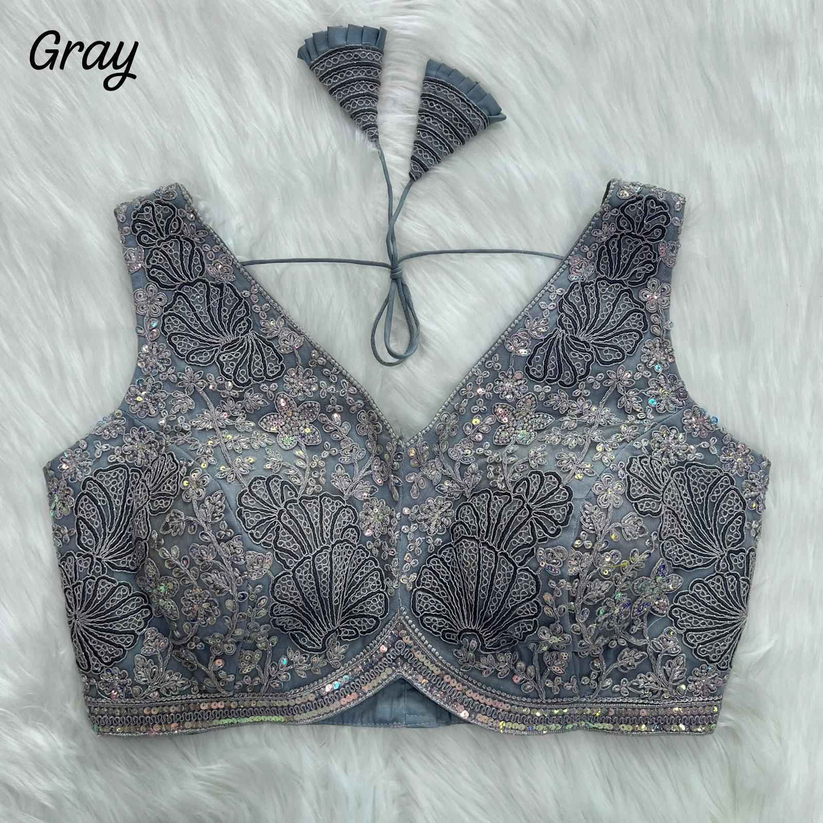 APPLE CUT HEAVY EMBROIDERY PARTYWEAR BLOUSE AT WHOLESALE PRICE