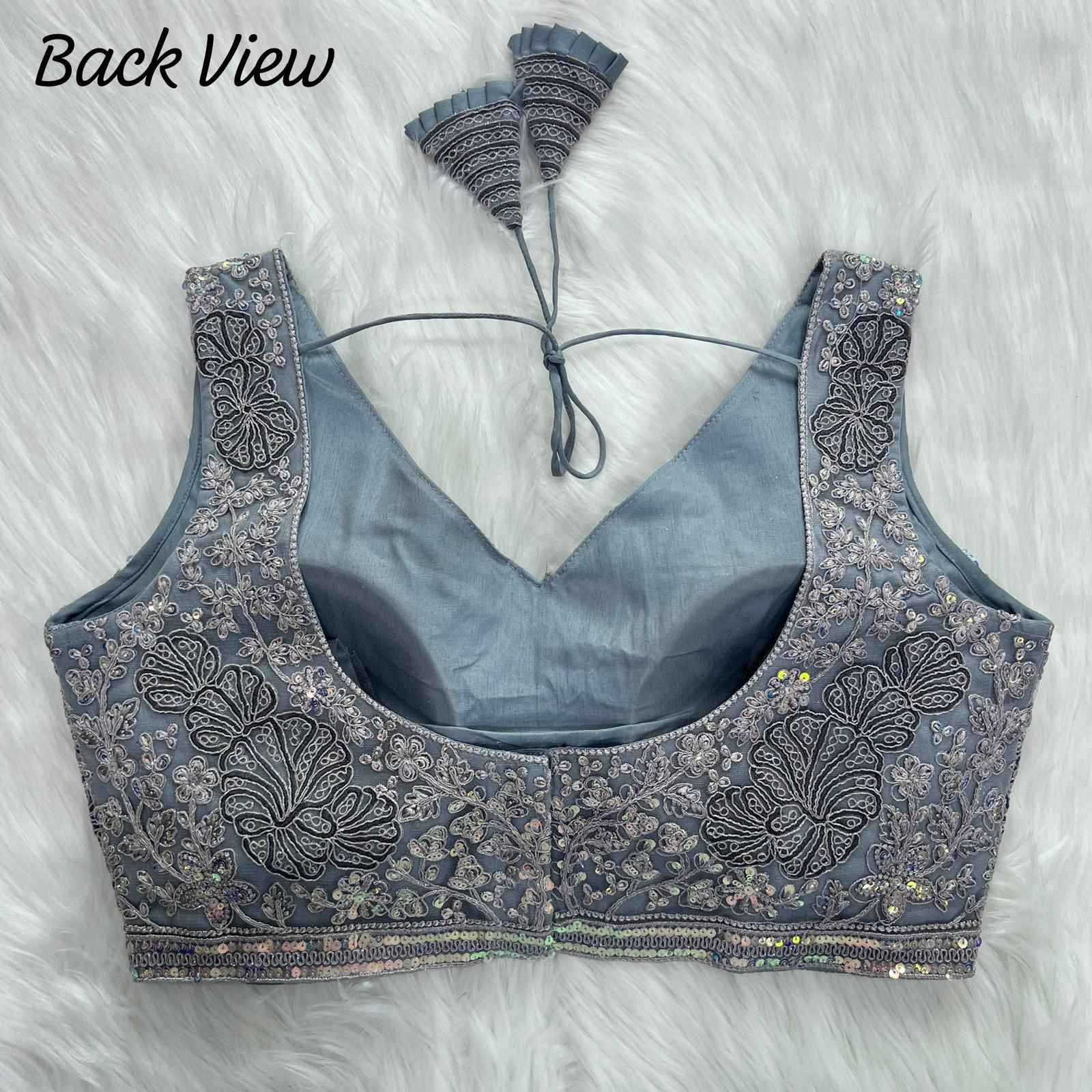APPLE CUT HEAVY EMBROIDERY PARTYWEAR BLOUSE AT WHOLESALE PRICE