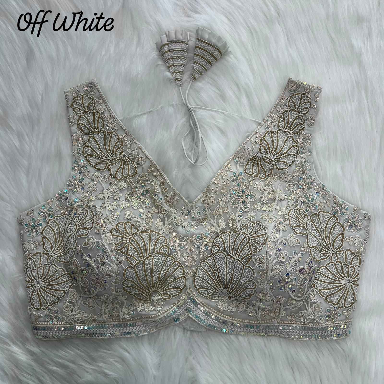 APPLE CUT HEAVY EMBROIDERY PARTYWEAR BLOUSE AT WHOLESALE PRICE