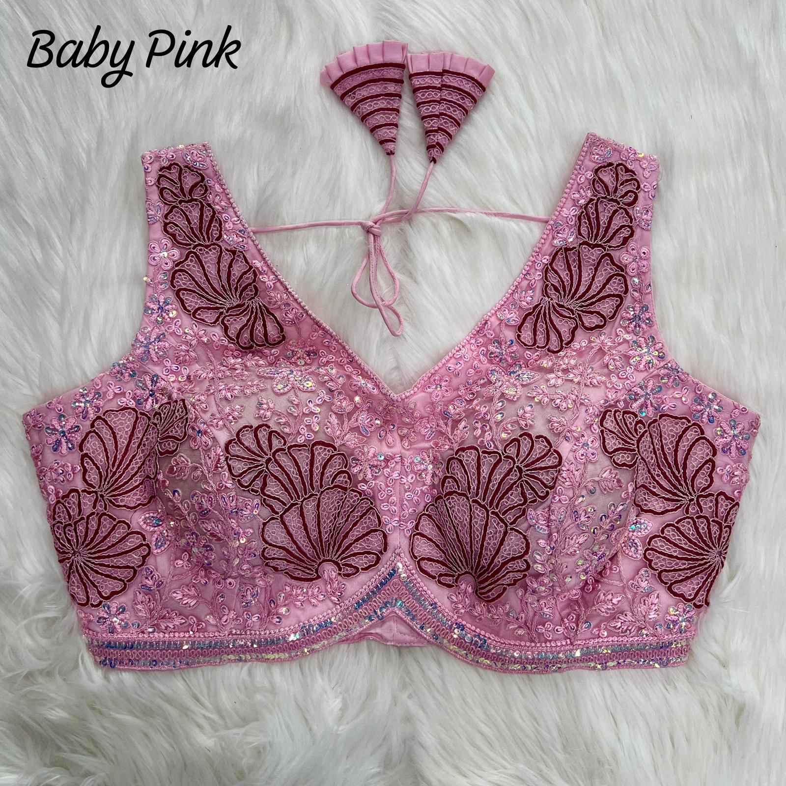 APPLE CUT HEAVY EMBROIDERY PARTYWEAR BLOUSE AT WHOLESALE PRICE