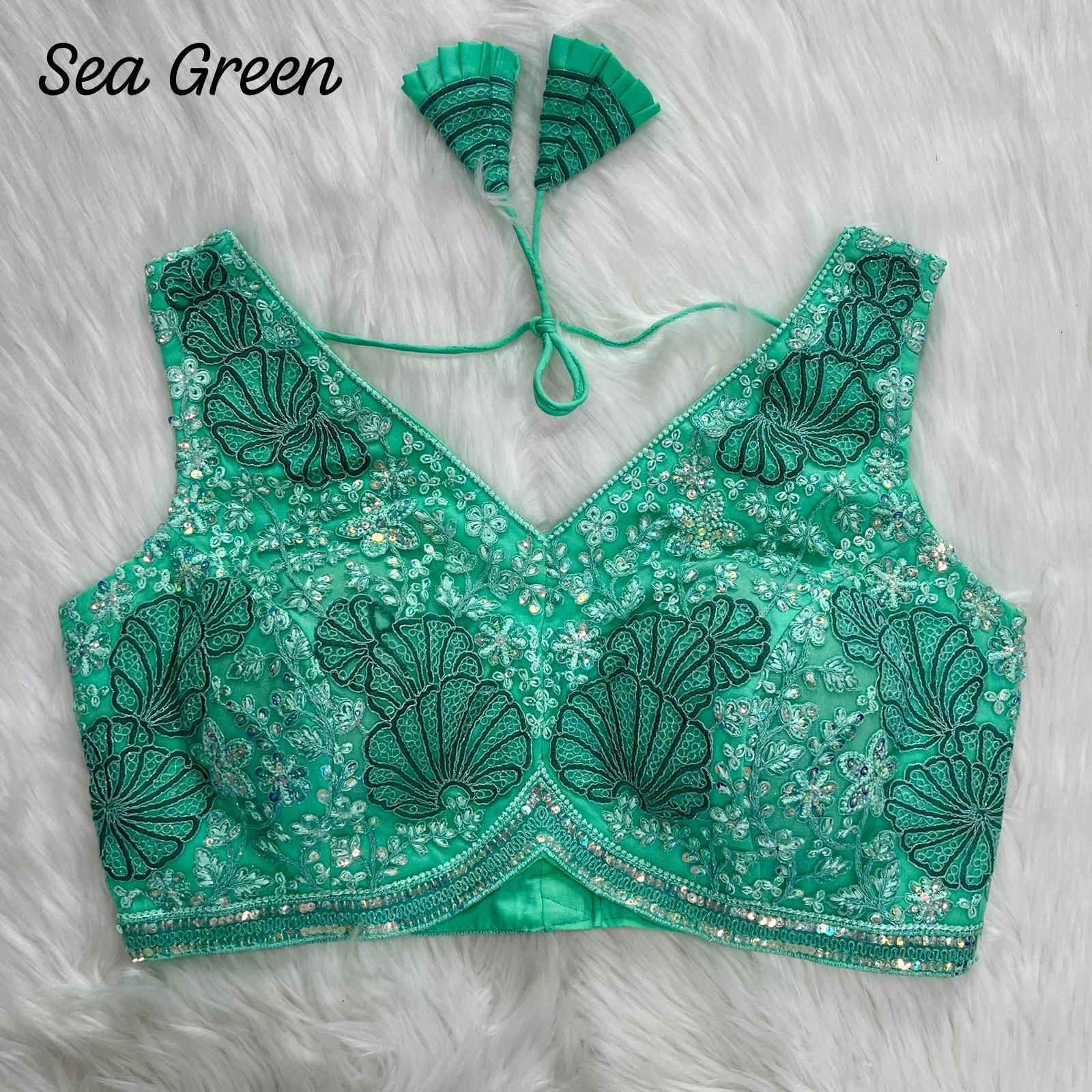 APPLE CUT HEAVY EMBROIDERY PARTYWEAR BLOUSE AT WHOLESALE PRICE