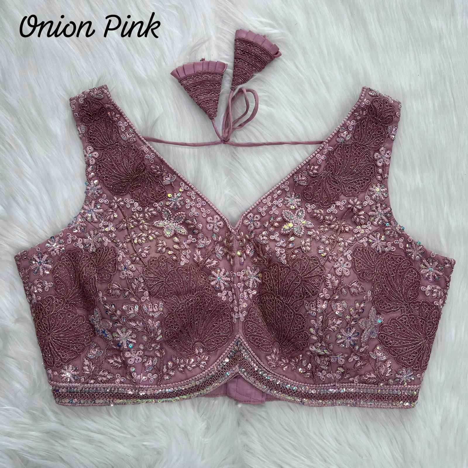 APPLE CUT HEAVY EMBROIDERY PARTYWEAR BLOUSE AT WHOLESALE PRICE