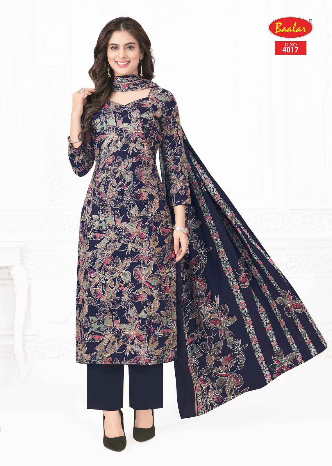 BAALAR PASHMINA VOL-04 HEAVY LAWN COTTON PRINTED DRESS MATERIAL AT WHOLESALE PRICE