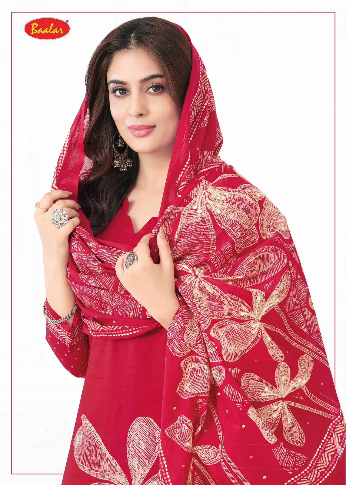 BAALAR PASHMINA VOL-04 HEAVY LAWN COTTON PRINTED DRESS MATERIAL AT WHOLESALE PRICE