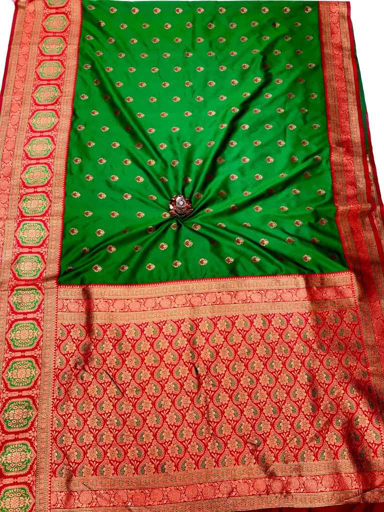 BANARASI SOFT SILK CONTRAST JEQUARD BORDER SAREE AT WHOLESALE PRICE