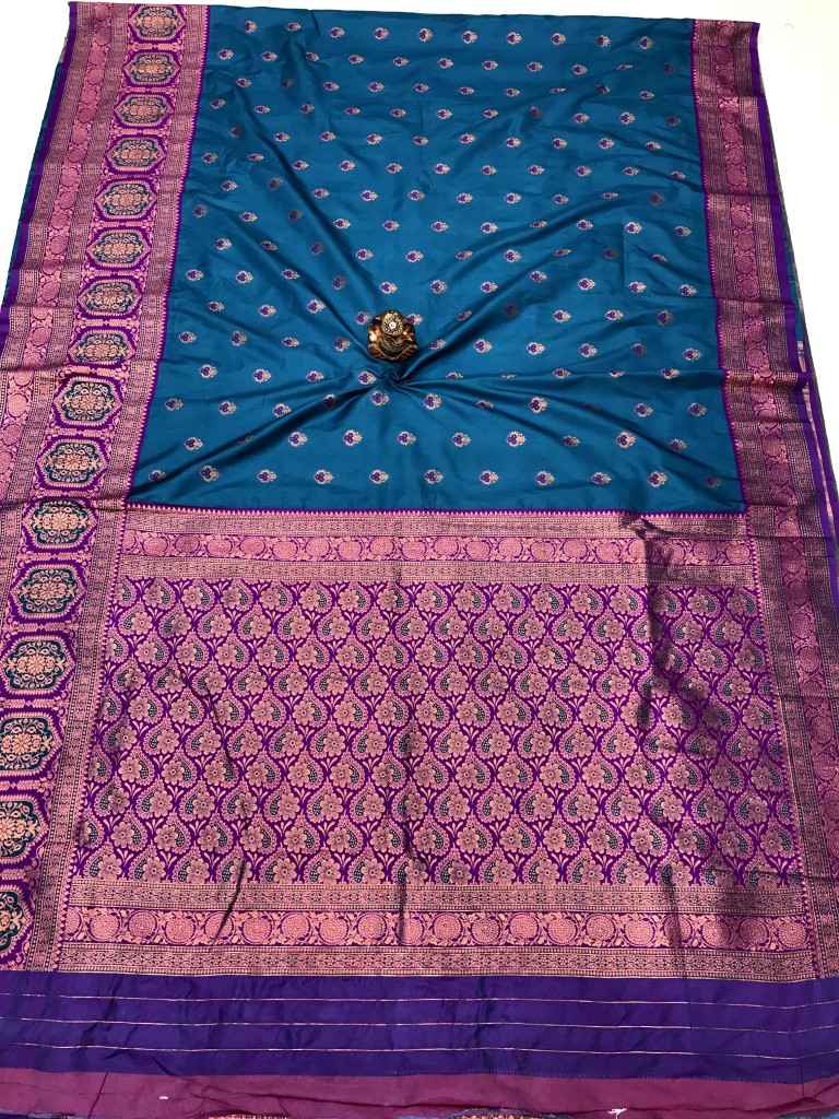 BANARASI SOFT SILK CONTRAST JEQUARD BORDER SAREE AT WHOLESALE PRICE