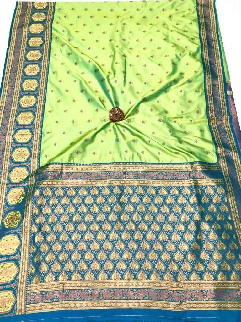 BANARASI SOFT SILK CONTRAST JEQUARD BORDER SAREE AT WHOLESALE PRICE