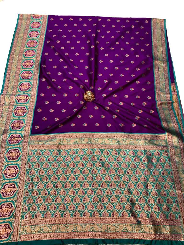 BANARASI SOFT SILK CONTRAST JEQUARD BORDER SAREE AT WHOLESALE PRICE