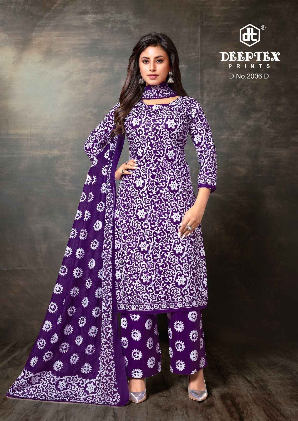 DEEPTEX SUPER GOLD VOL-02 PURE COTTON PRINTED DRESS MATERIAL AT WHOLESALE PRICE