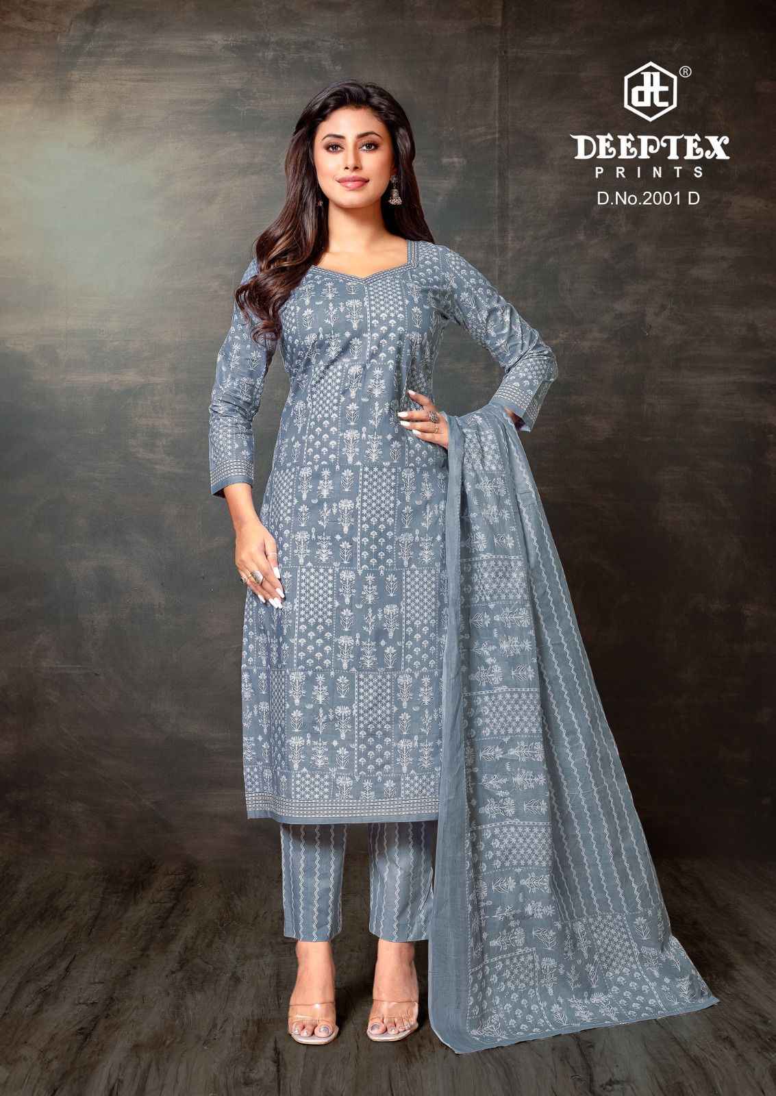 DEEPTEX SUPER GOLD VOL-02 PURE COTTON PRINTED DRESS MATERIAL AT WHOLESALE PRICE