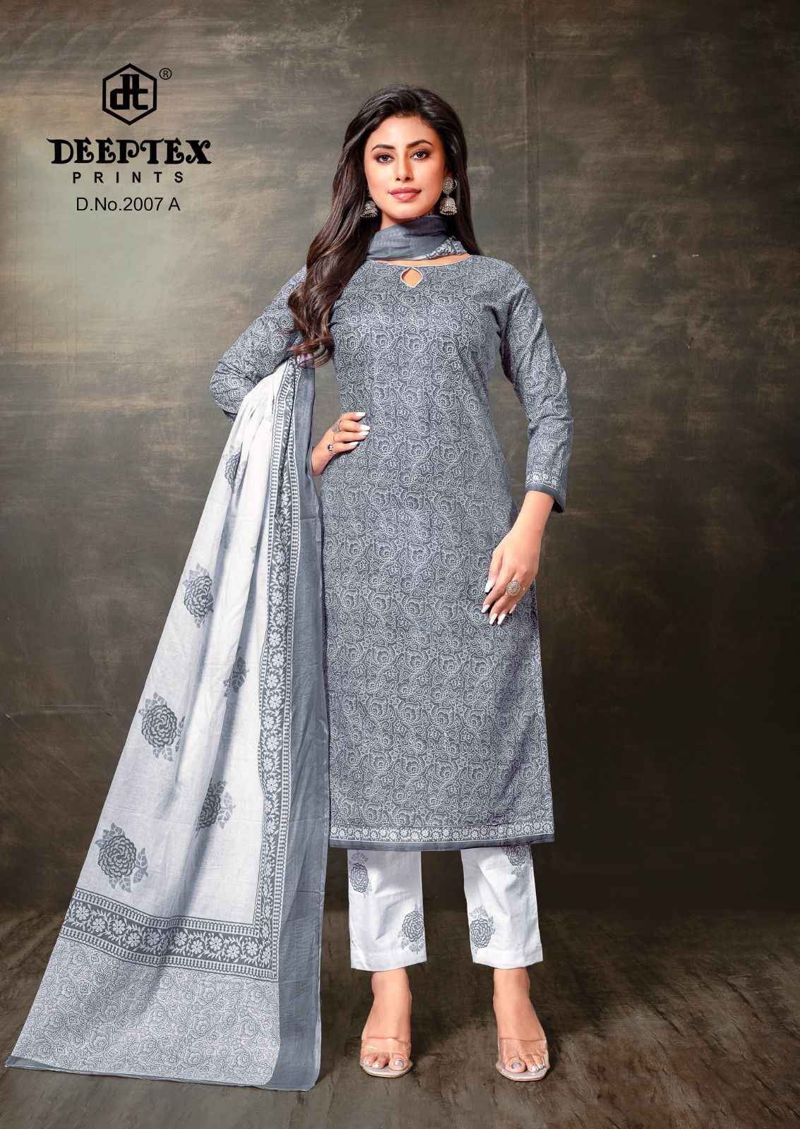 DEEPTEX SUPER GOLD VOL-02 PURE COTTON PRINTED DRESS MATERIAL AT WHOLESALE PRICE