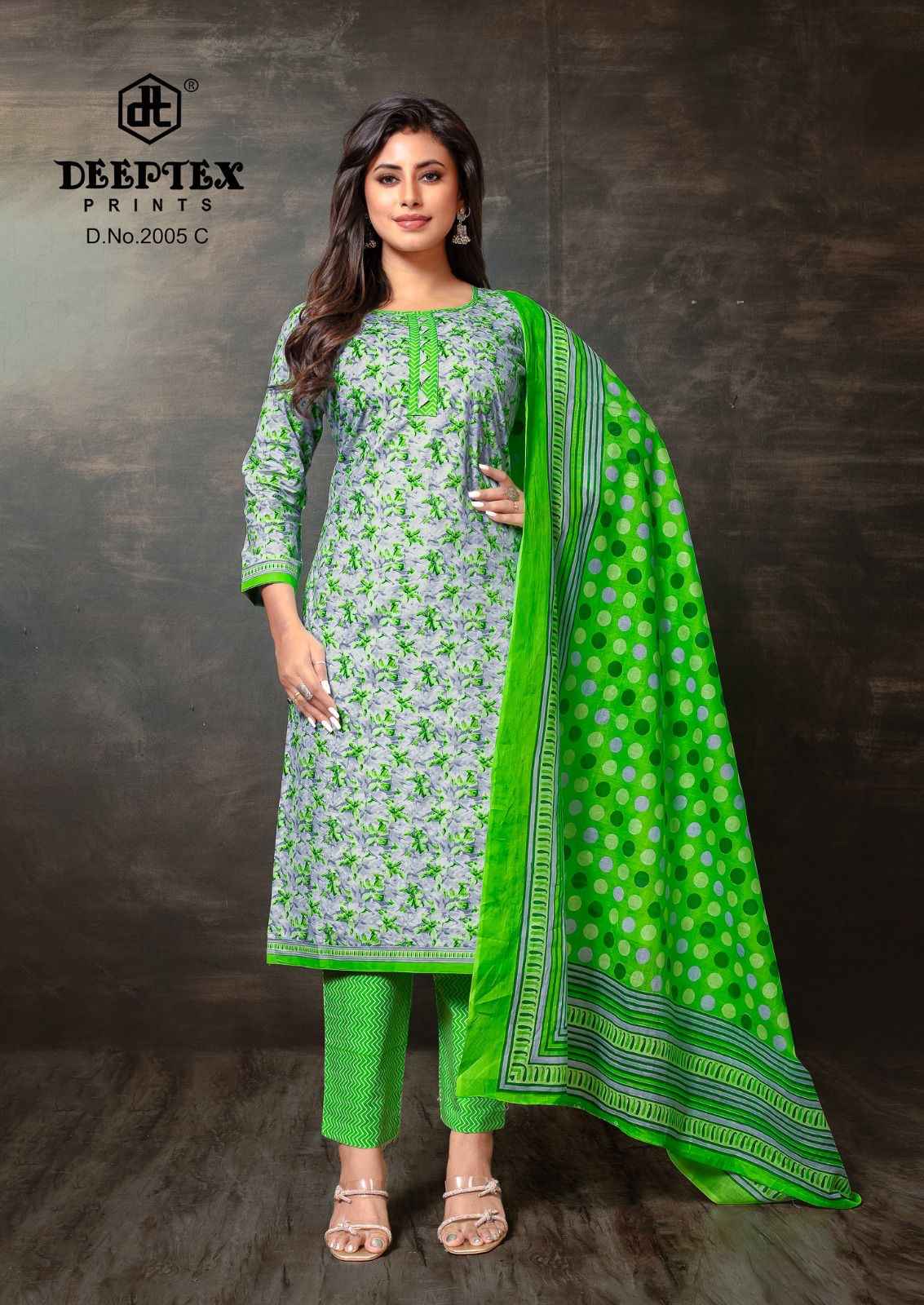 DEEPTEX SUPER GOLD VOL-02 PURE COTTON PRINTED DRESS MATERIAL AT WHOLESALE PRICE