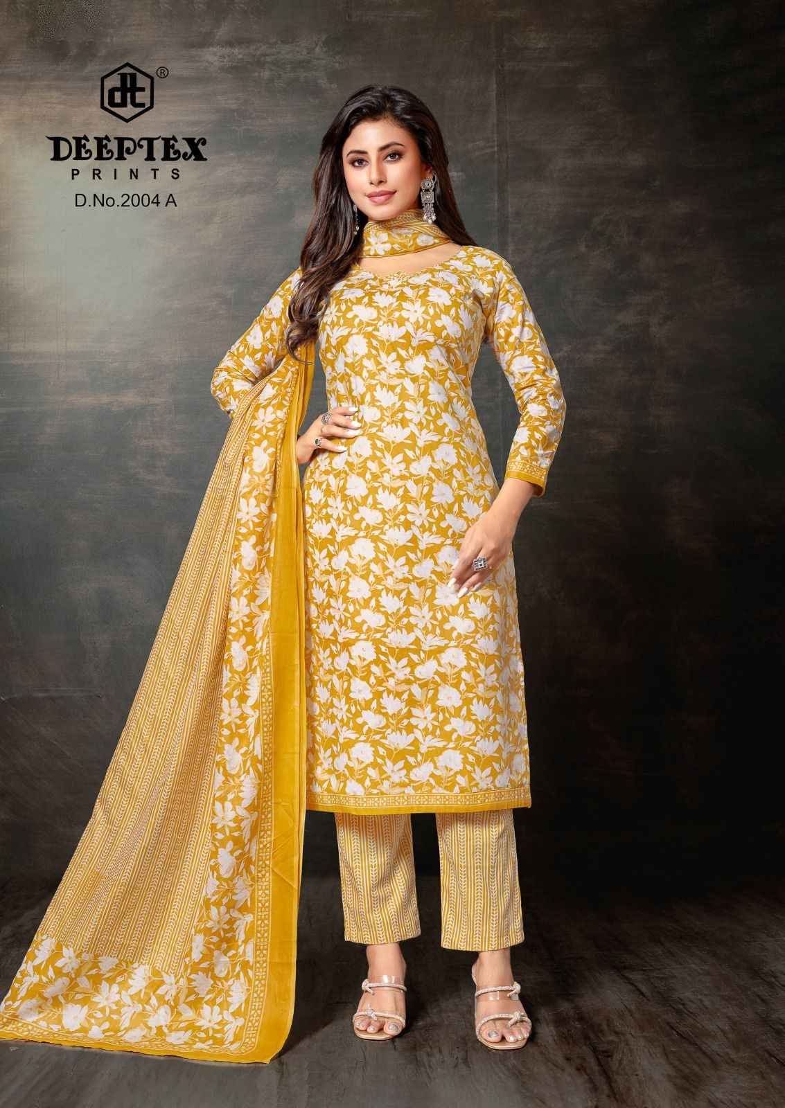 DEEPTEX SUPER GOLD VOL-02 PURE COTTON PRINTED DRESS MATERIAL AT WHOLESALE PRICE