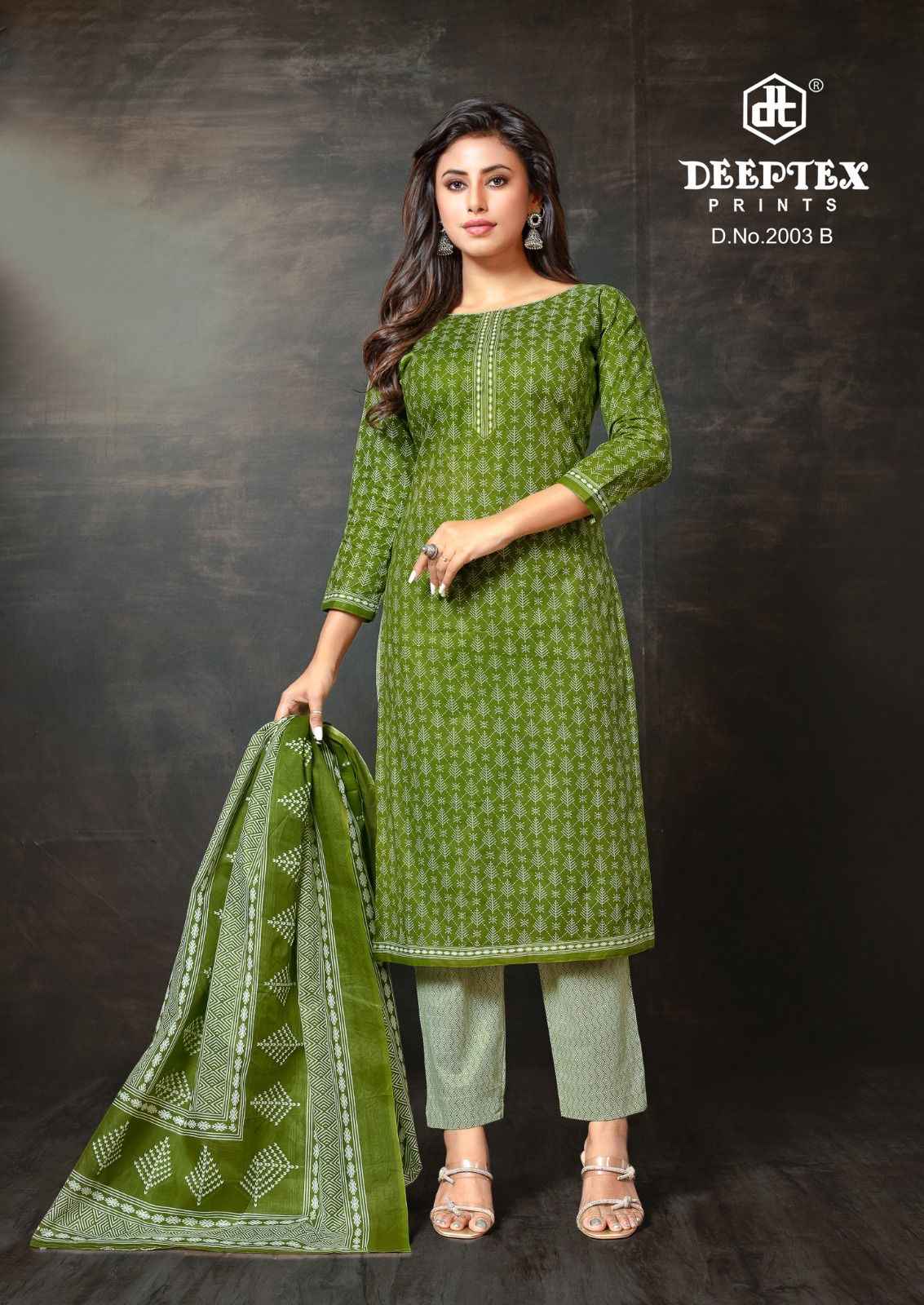 DEEPTEX SUPER GOLD VOL-02 PURE COTTON PRINTED DRESS MATERIAL AT WHOLESALE PRICE