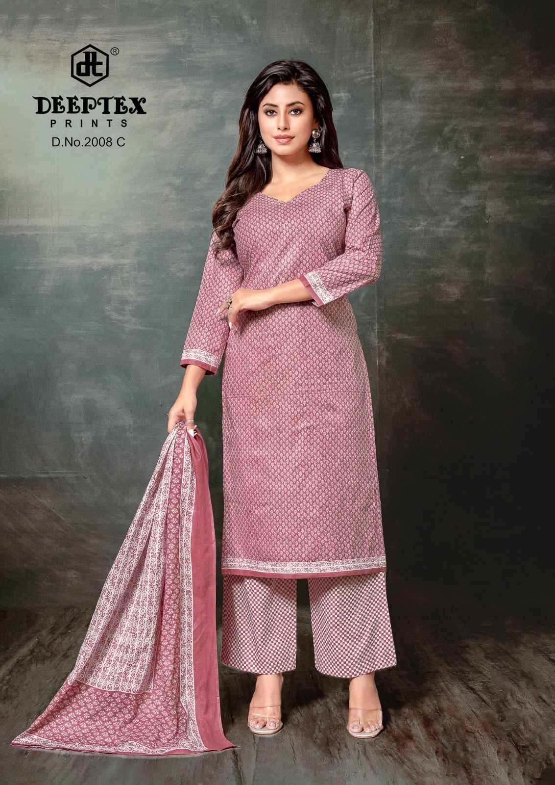 DEEPTEX SUPER GOLD VOL-02 PURE COTTON PRINTED DRESS MATERIAL AT WHOLESALE PRICE