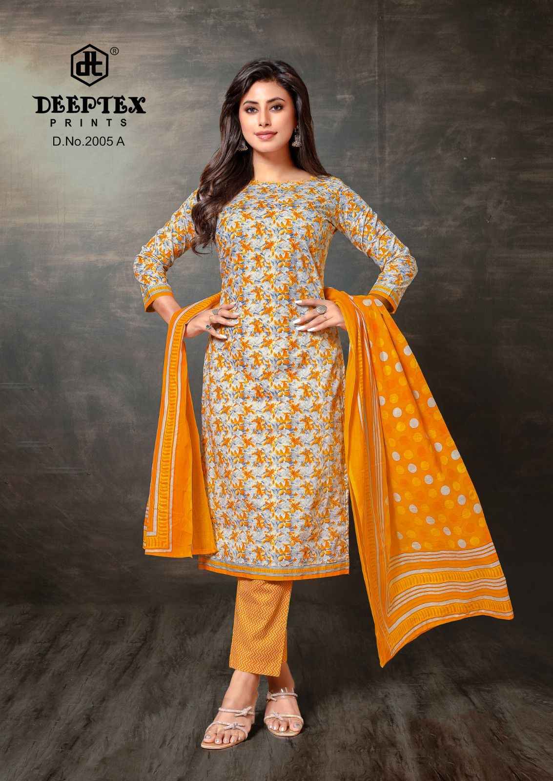 DEEPTEX SUPER GOLD VOL-02 PURE COTTON PRINTED DRESS MATERIAL AT WHOLESALE PRICE
