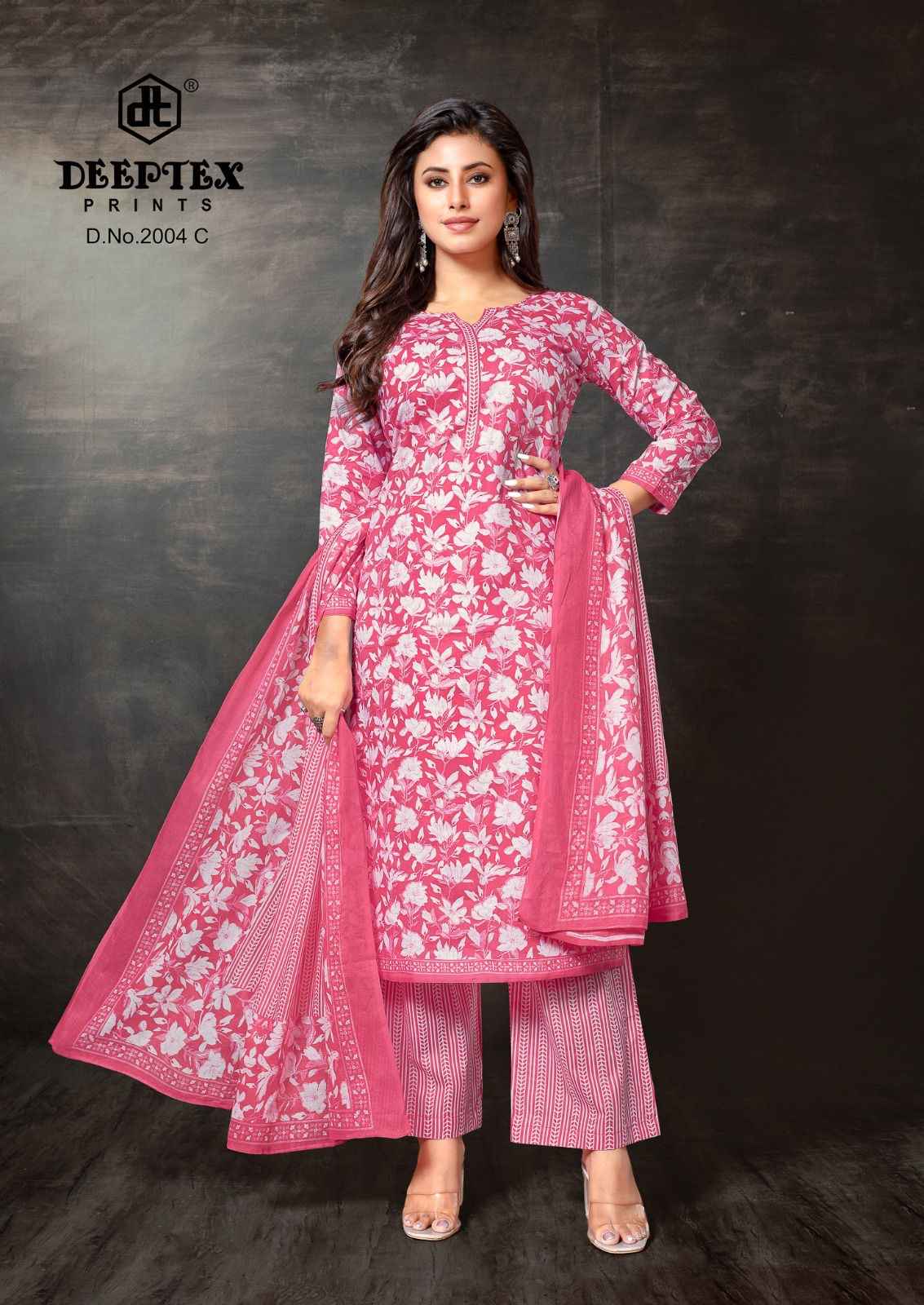 DEEPTEX SUPER GOLD VOL-02 PURE COTTON PRINTED DRESS MATERIAL AT WHOLESALE PRICE
