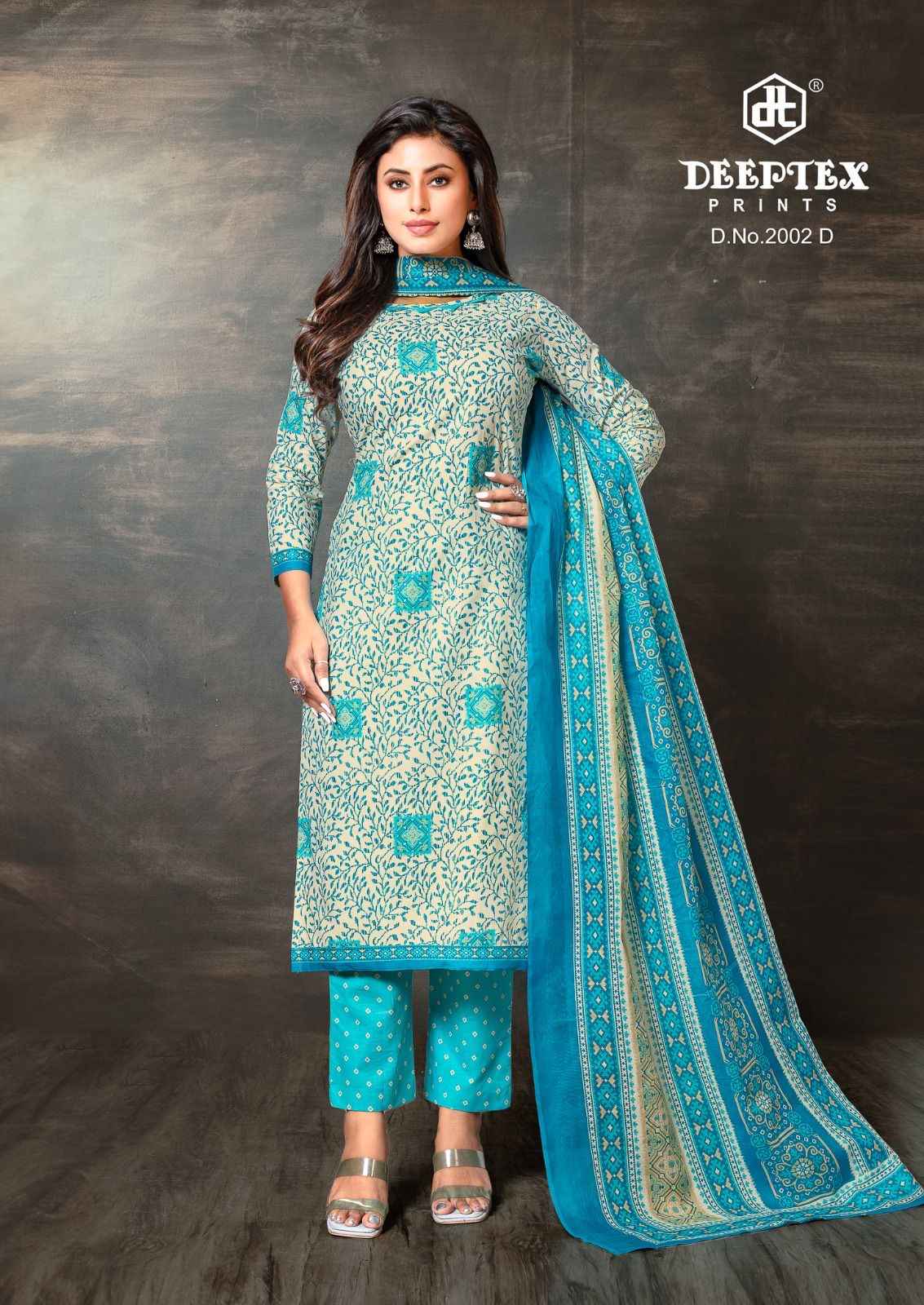DEEPTEX SUPER GOLD VOL-02 PURE COTTON PRINTED DRESS MATERIAL AT WHOLESALE PRICE