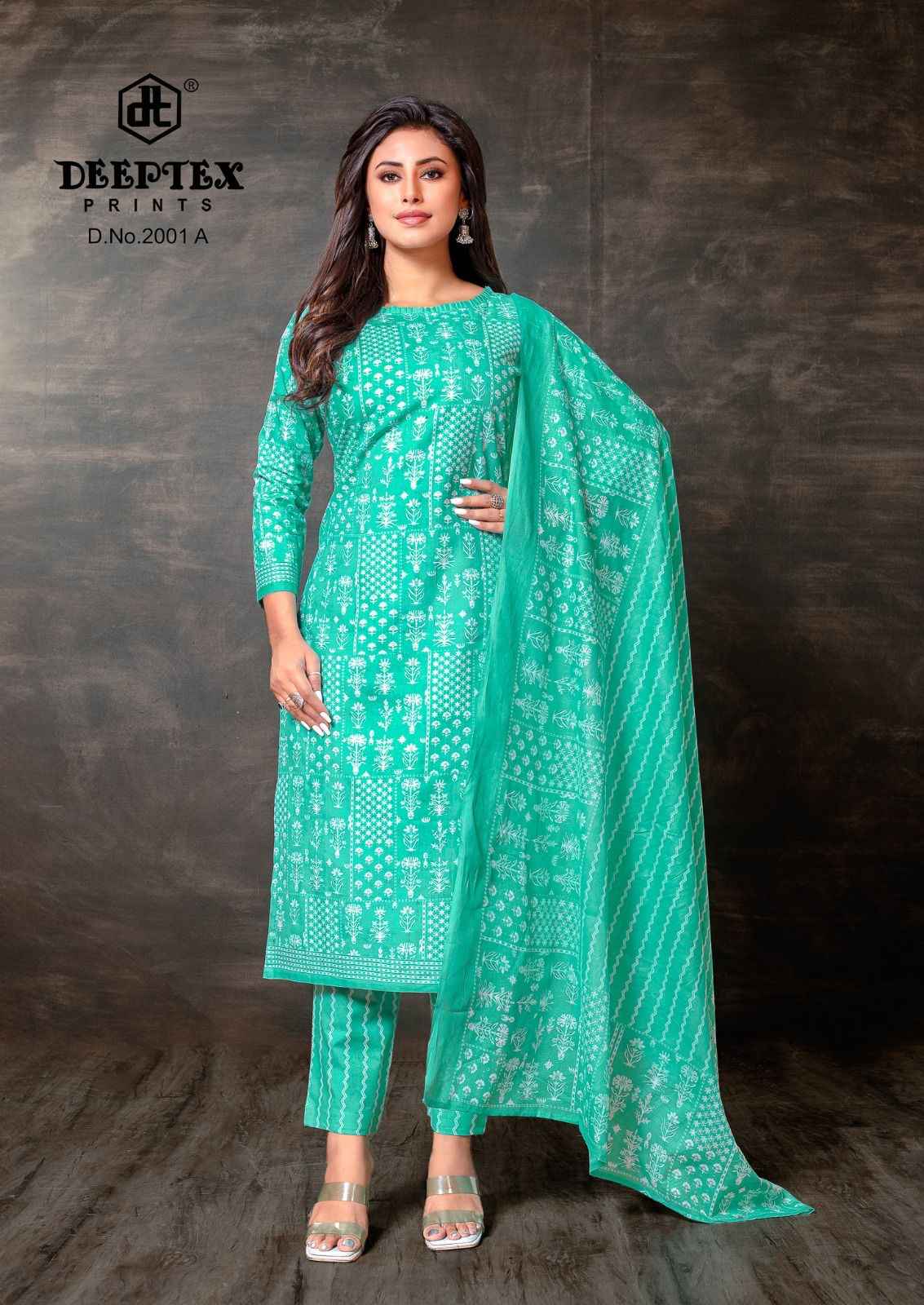 DEEPTEX SUPER GOLD VOL-02 PURE COTTON PRINTED DRESS MATERIAL AT WHOLESALE PRICE