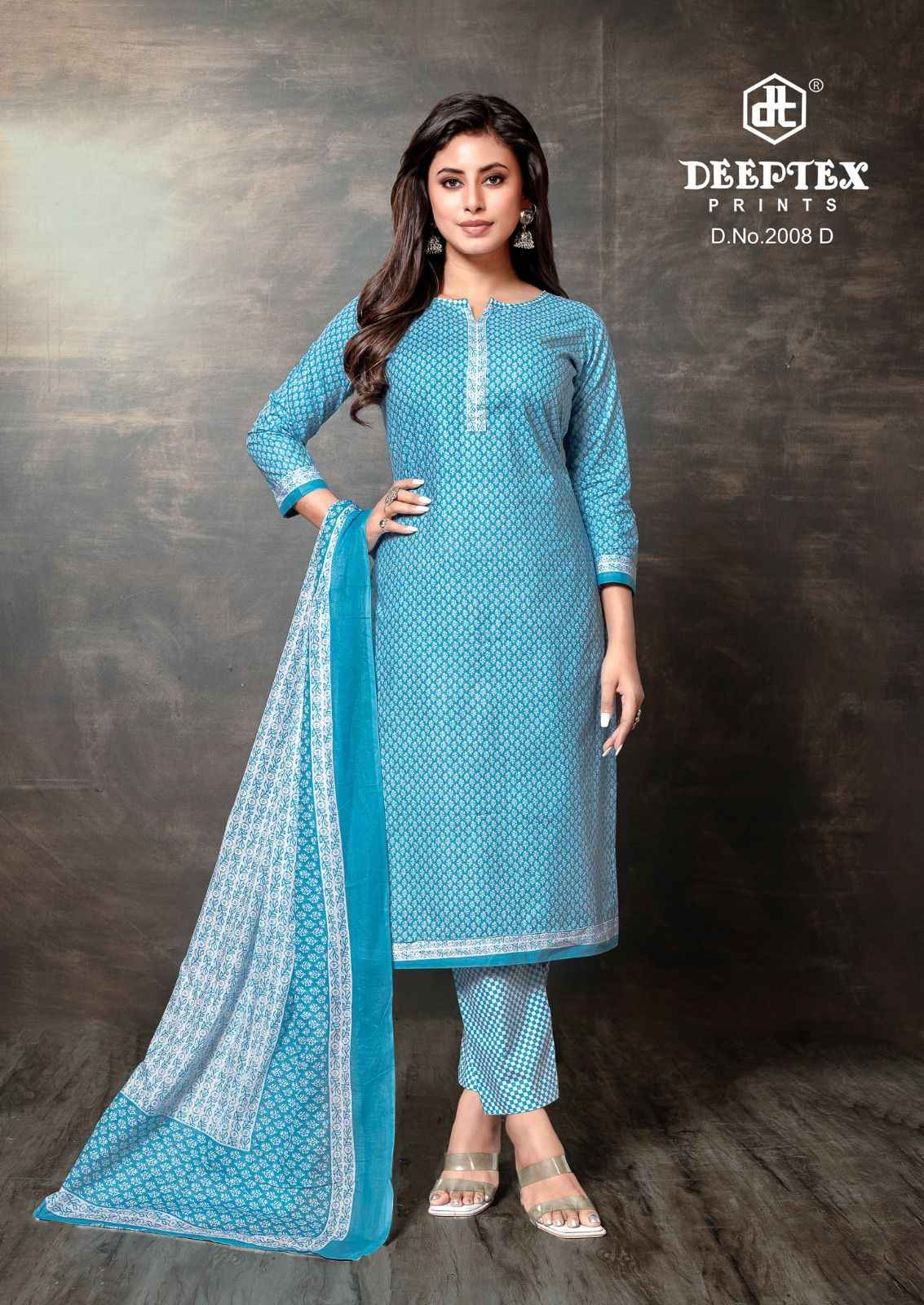 DEEPTEX SUPER GOLD VOL-02 PURE COTTON PRINTED DRESS MATERIAL AT WHOLESALE PRICE
