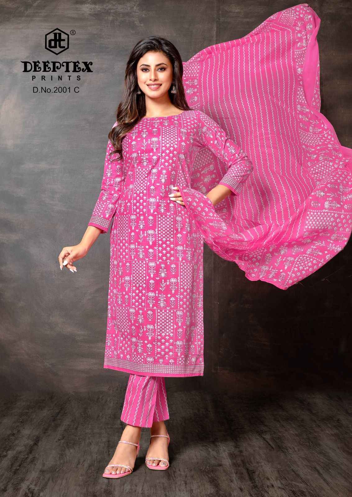 DEEPTEX SUPER GOLD VOL-02 PURE COTTON PRINTED DRESS MATERIAL AT WHOLESALE PRICE