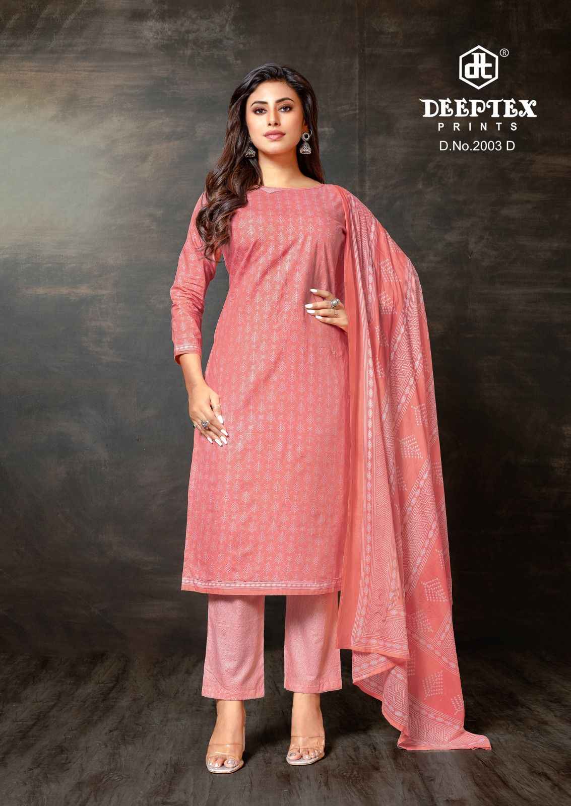 DEEPTEX SUPER GOLD VOL-02 PURE COTTON PRINTED DRESS MATERIAL AT WHOLESALE PRICE