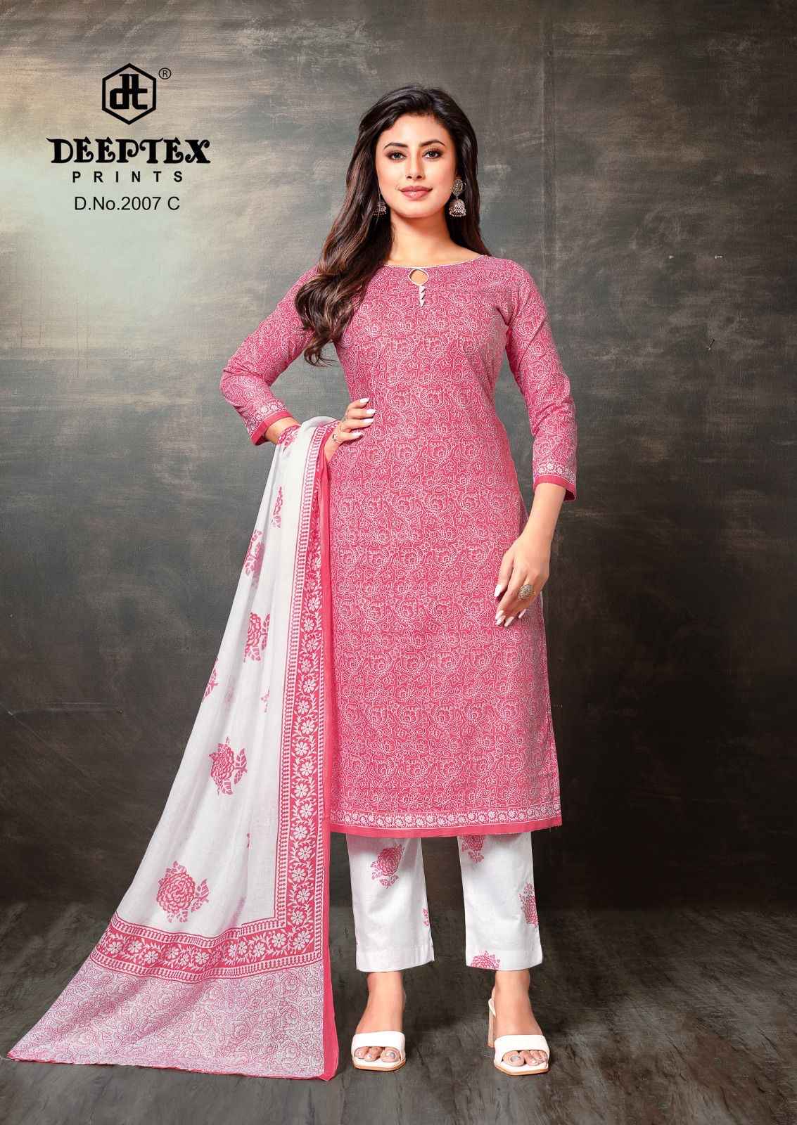 DEEPTEX SUPER GOLD VOL-02 PURE COTTON PRINTED DRESS MATERIAL AT WHOLESALE PRICE