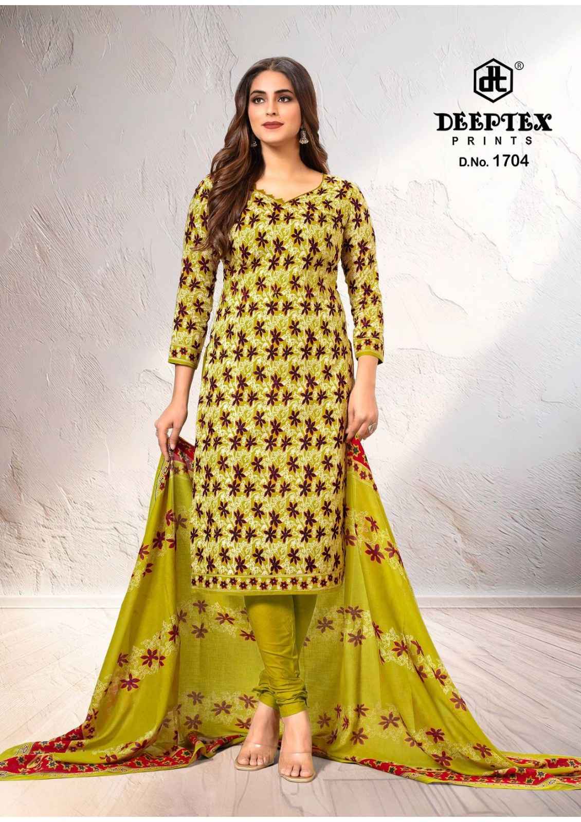 DEEPTEX TRADITION VOL-17 HEAVY COTTON PRINTED DRESS MATERIAL AT WHOLESALE PRICE