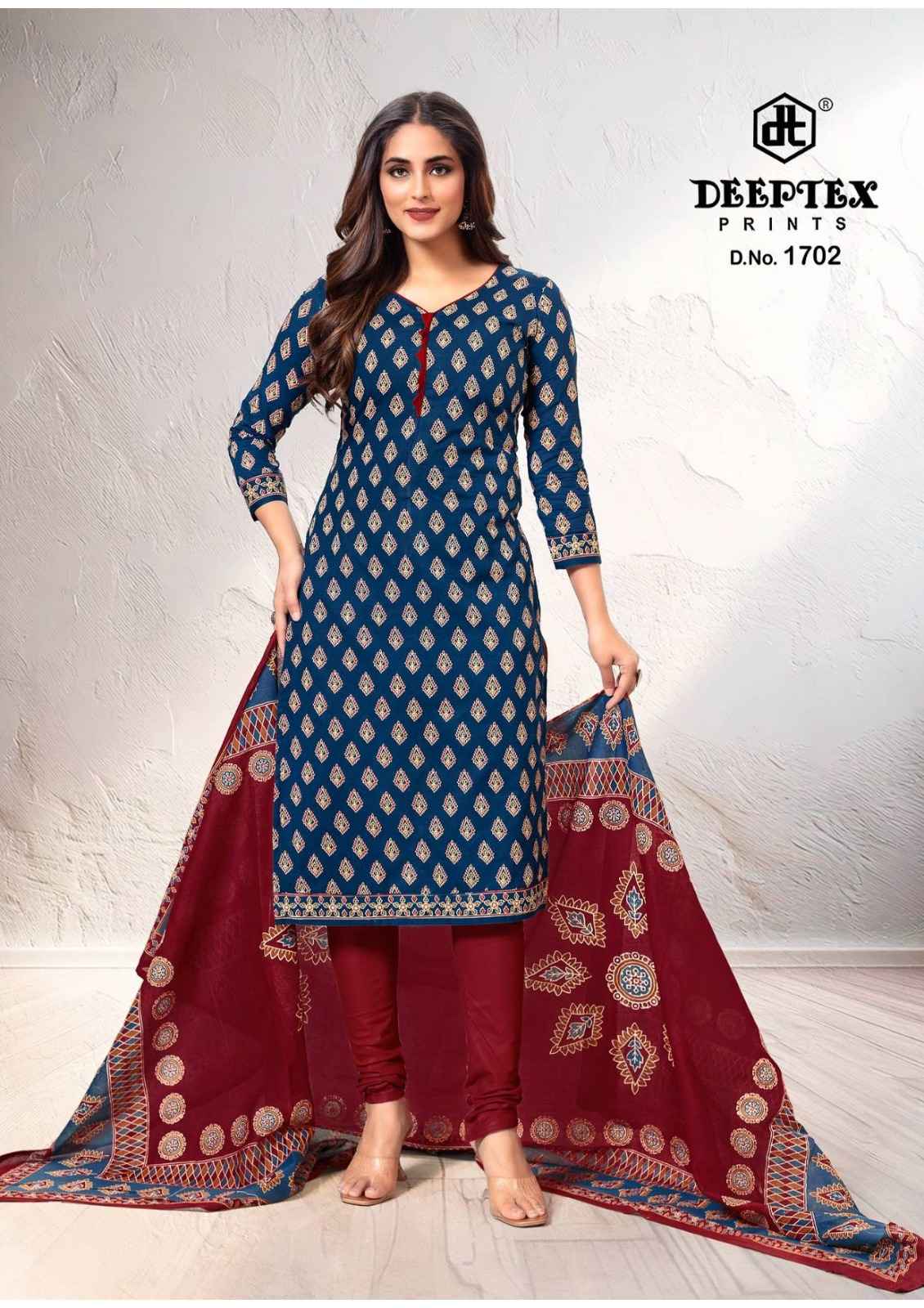 DEEPTEX TRADITION VOL-17 HEAVY COTTON PRINTED DRESS MATERIAL AT WHOLESALE PRICE