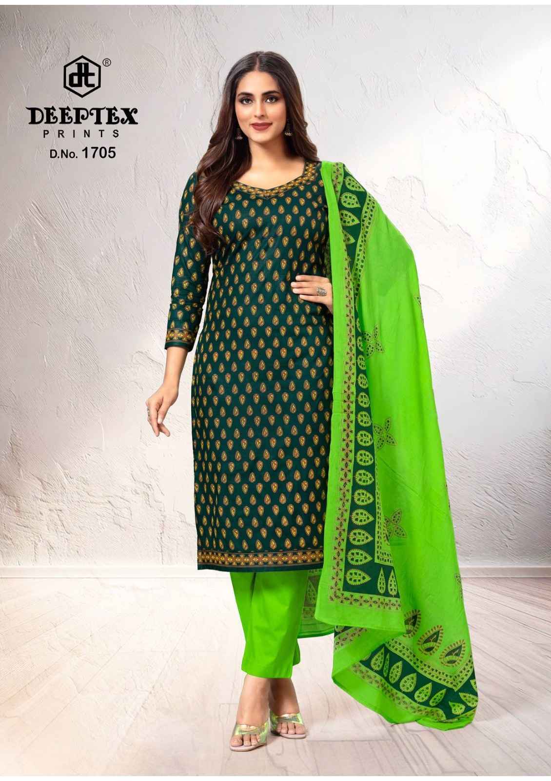 DEEPTEX TRADITION VOL-17 HEAVY COTTON PRINTED DRESS MATERIAL AT WHOLESALE PRICE