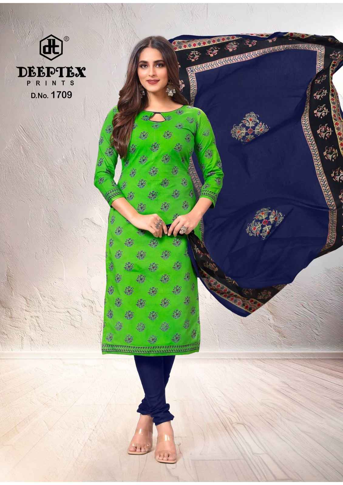 DEEPTEX TRADITION VOL-17 HEAVY COTTON PRINTED DRESS MATERIAL AT WHOLESALE PRICE