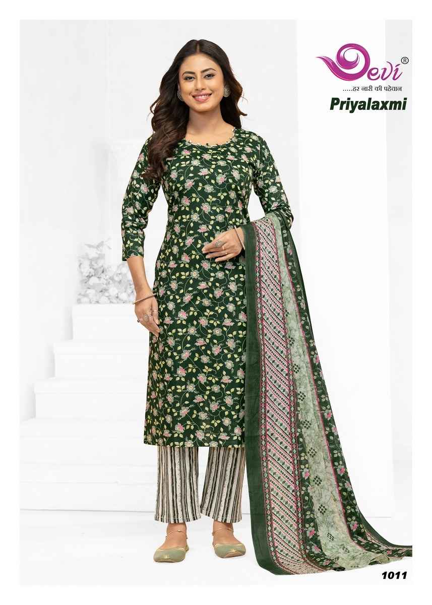DEVI PRIYALAXMI VOL-1 PURE COTTON PRINTED KURTI PANT WITH DUPATTA AT WHOLESALE PRICE