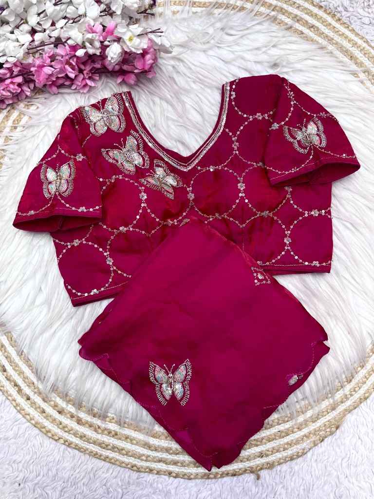 FANDY SATTIN KHATLI WORK AND BRITS WORK SAREE WITH STICH BLOUSE AT WHOLESALE PRICE