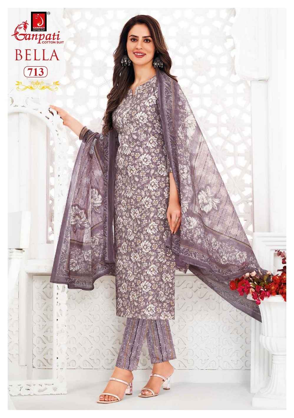 GANPATI BELLA VOL-7 PURE COTTON KURTI PANT WITH DUPATTA AT WHOLESALE PRICE