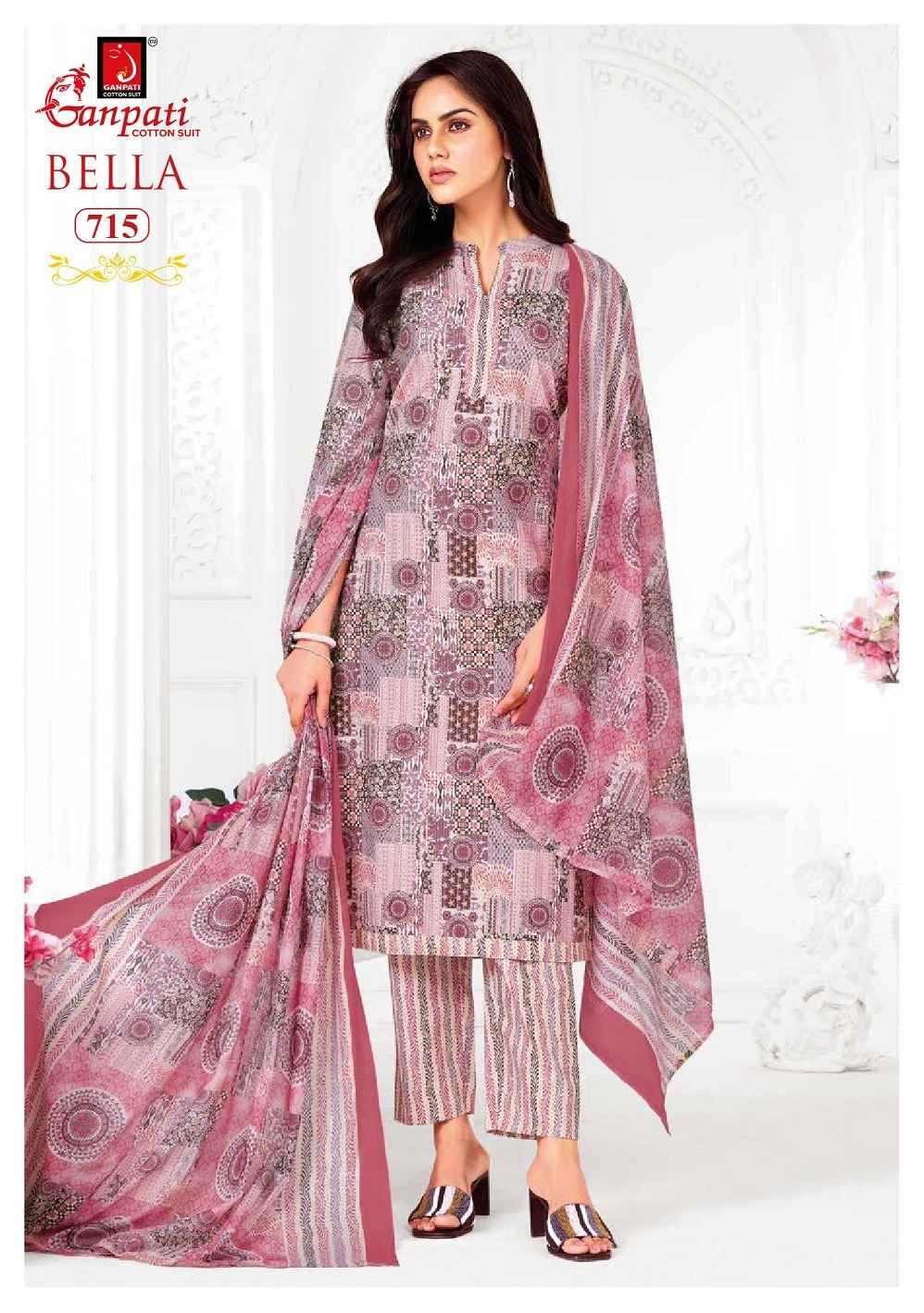 GANPATI BELLA VOL-7 PURE COTTON KURTI PANT WITH DUPATTA AT WHOLESALE PRICE